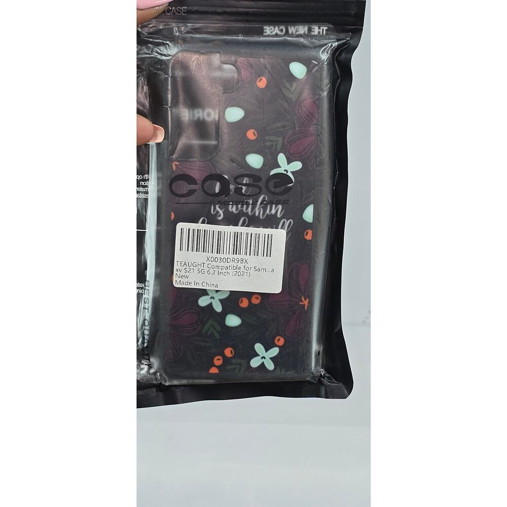 God Is Within Her Floral Bible Verse Case Samsung Galaxy S21 5G